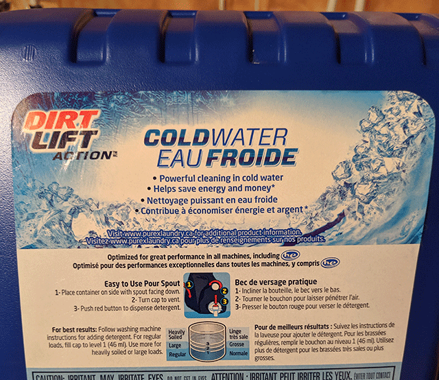 Purex liquid detergent recommandation for cloth diapers