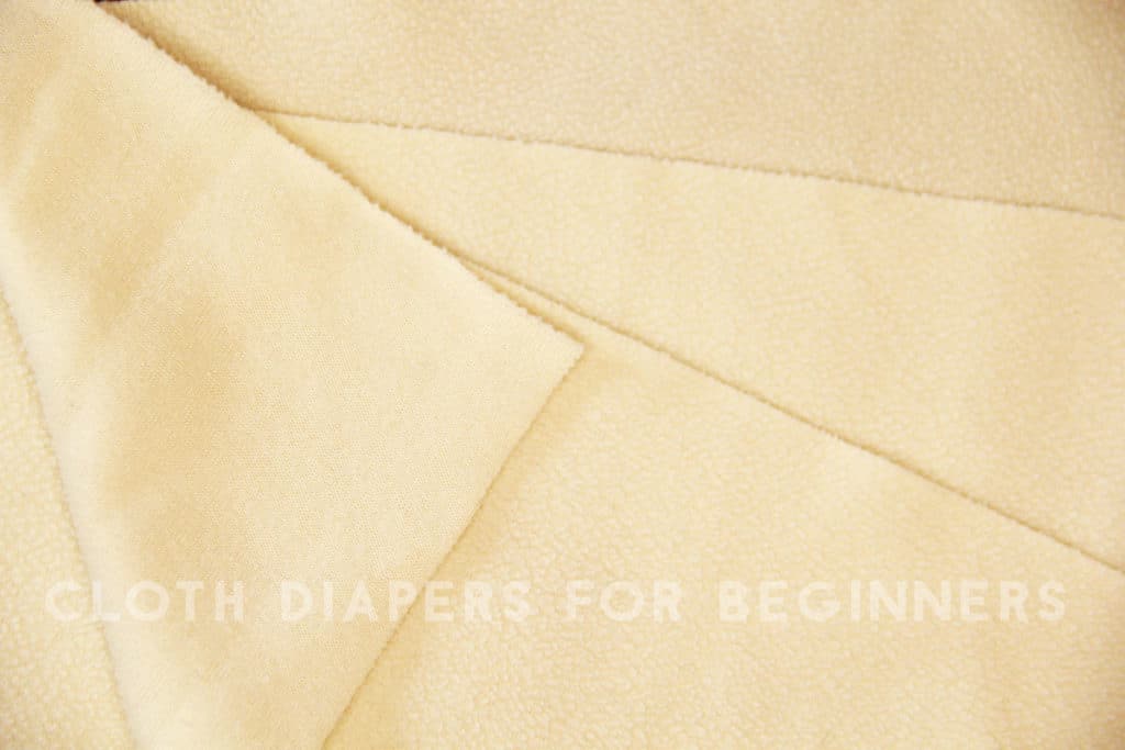 Microfleece cloth diaper liners