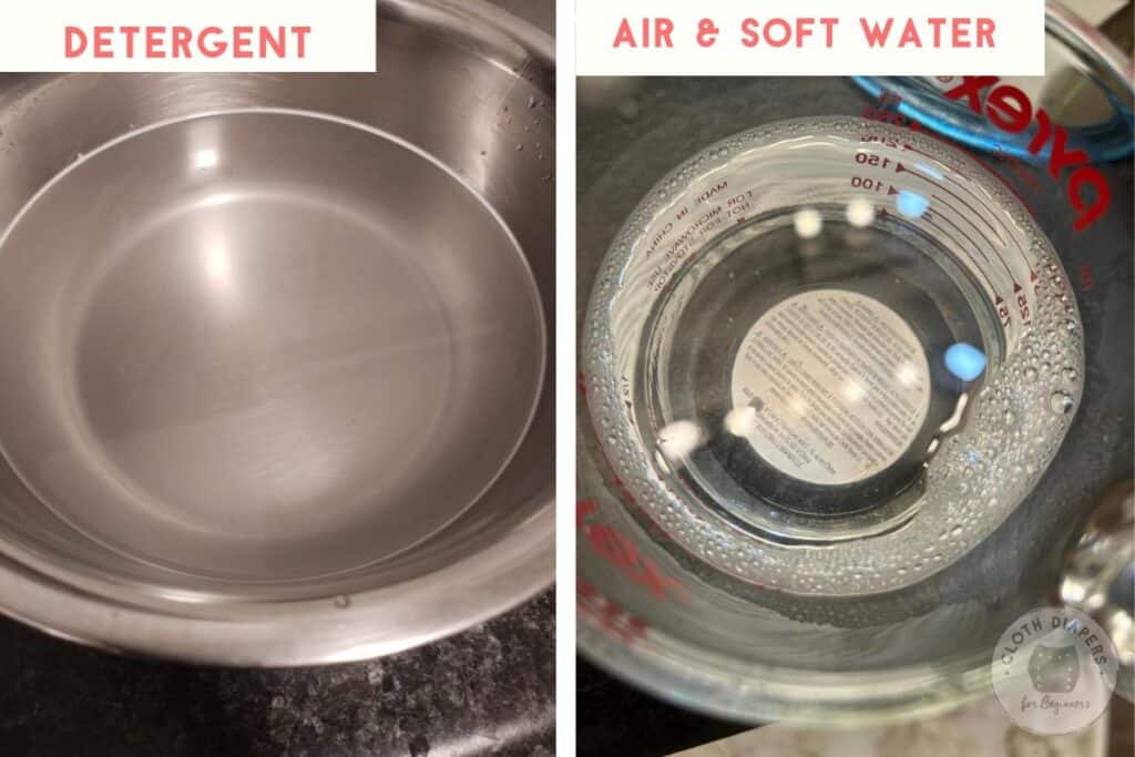 Cloth Diaper Swoosh Test: Detergent vs. Air Bubbles